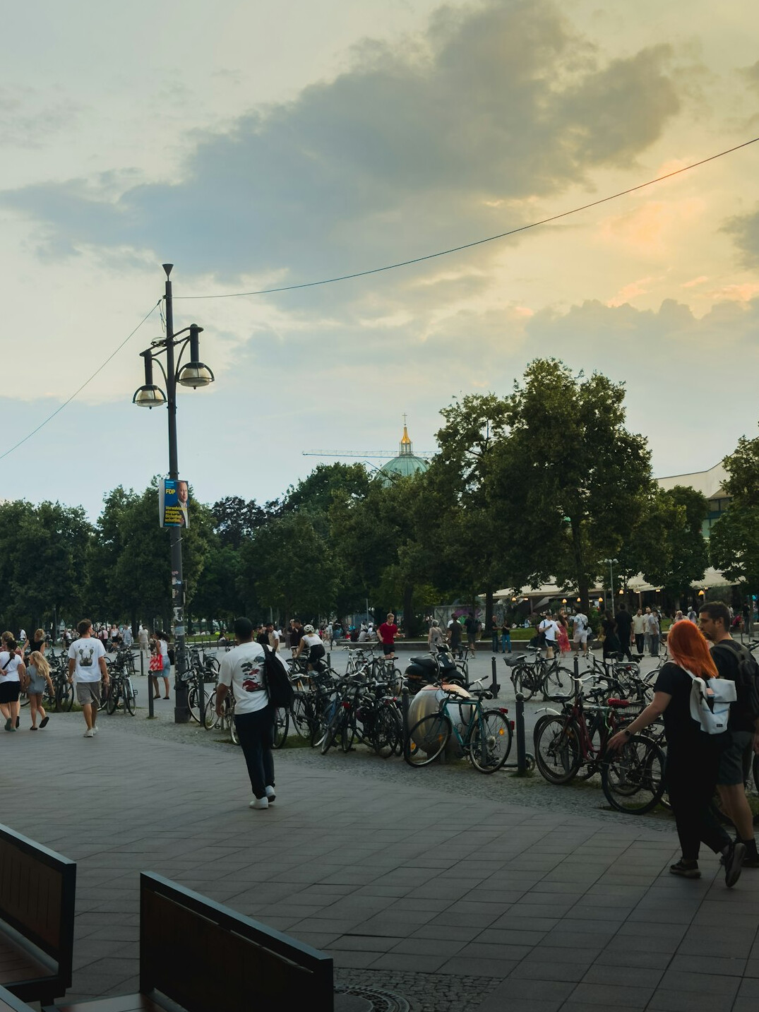 german people smiling in park
