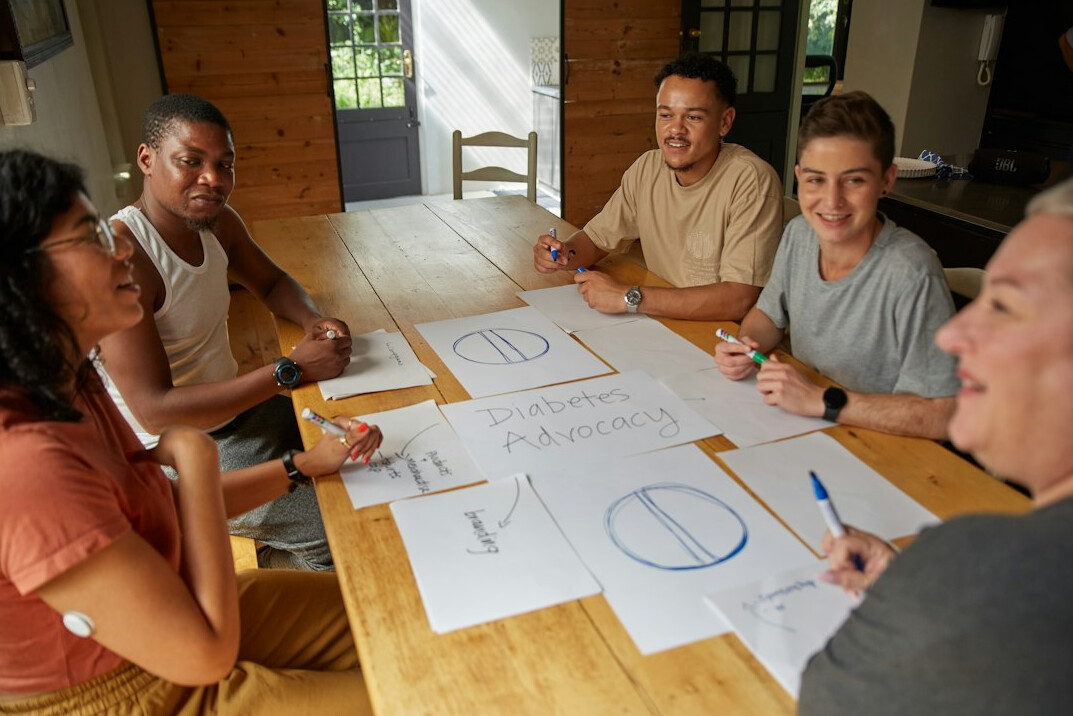 family discussion table